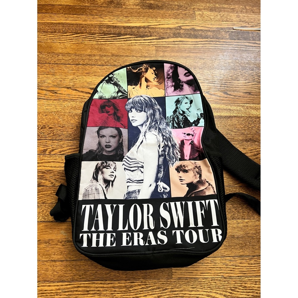 Taylor Swift The Eras Tour Backpack and Insulated Lunch Bag Set Black Multicolor